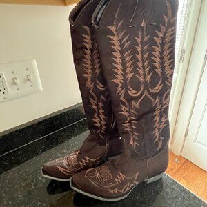 Old Gringo 18" Mayra Brown Hair On Hyde Cowgirl Boots Size 7.5